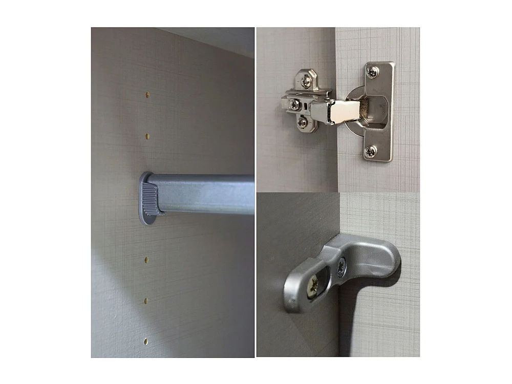 SCHWEBETÜRENSCHRANK Saigon graphit / Eiche Artisan 225 / 64 / 208cm