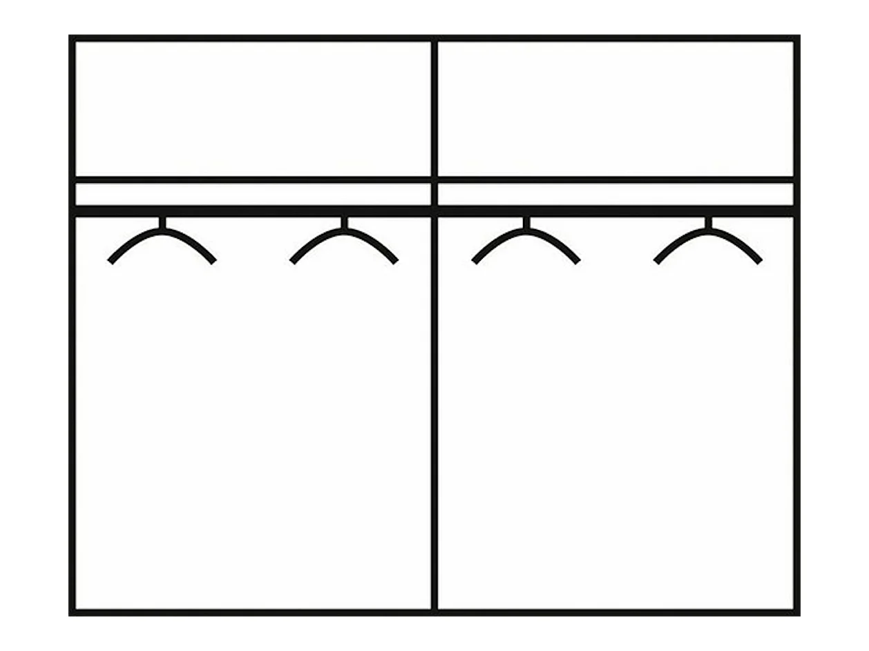 SCHWEBETÜRENSCHRANK Easy Plus graphit / Spiegel 180 / 65 / 210cm