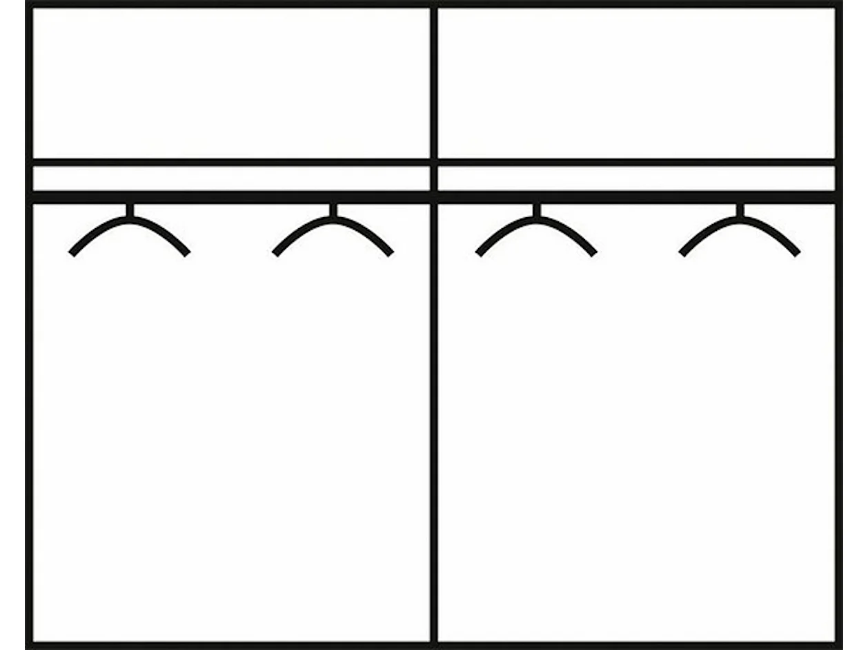 SCHWEBETÜRENSCHRANK Easy Plus graphit / Spiegel 180 / 65 / 210cm