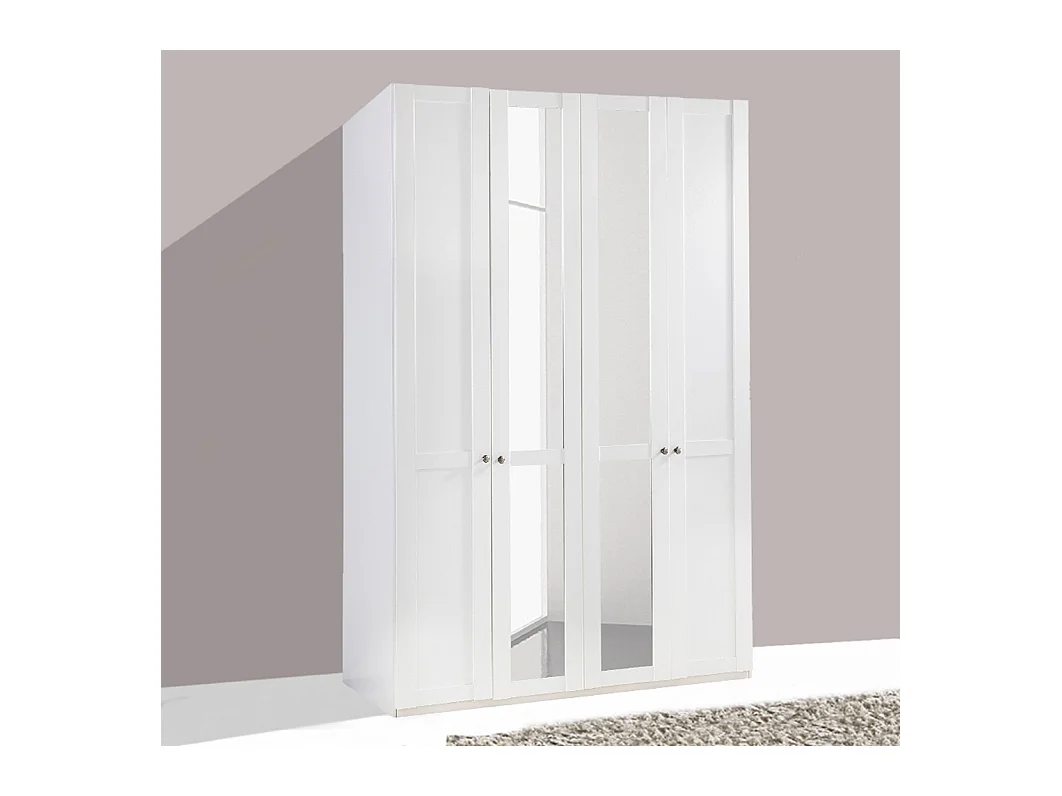 KLEIDERSCHRANK Newport weiß 180 / 58 / 236cm