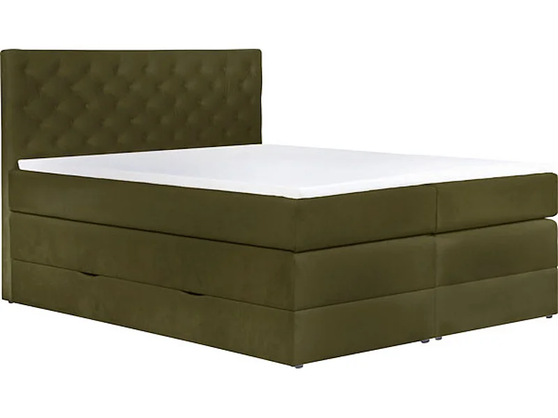 BOXSPRINGBETT Jahvis oliv 163 / 212 / 123cm