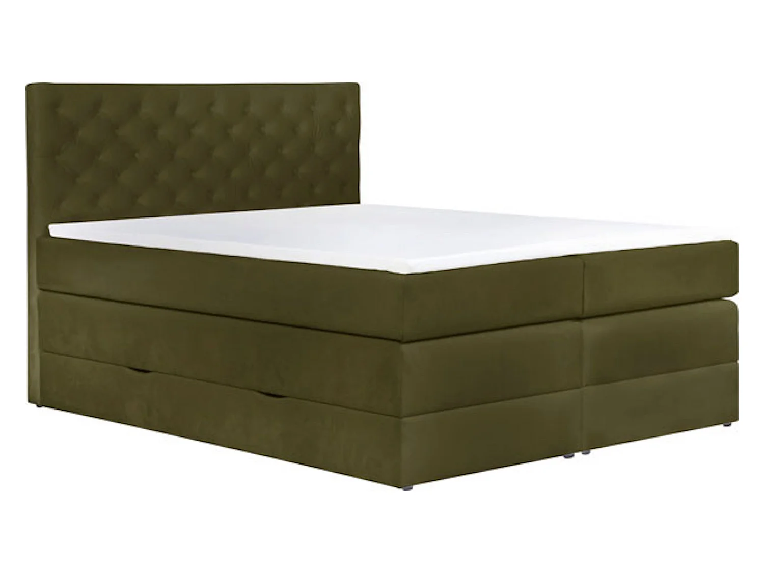 BOXSPRINGBETT Jahvis oliv 163 / 212 / 123cm