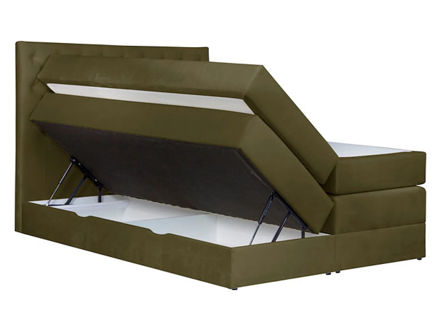 BOXSPRINGBETT Jahvis oliv 163 / 212 / 123cm