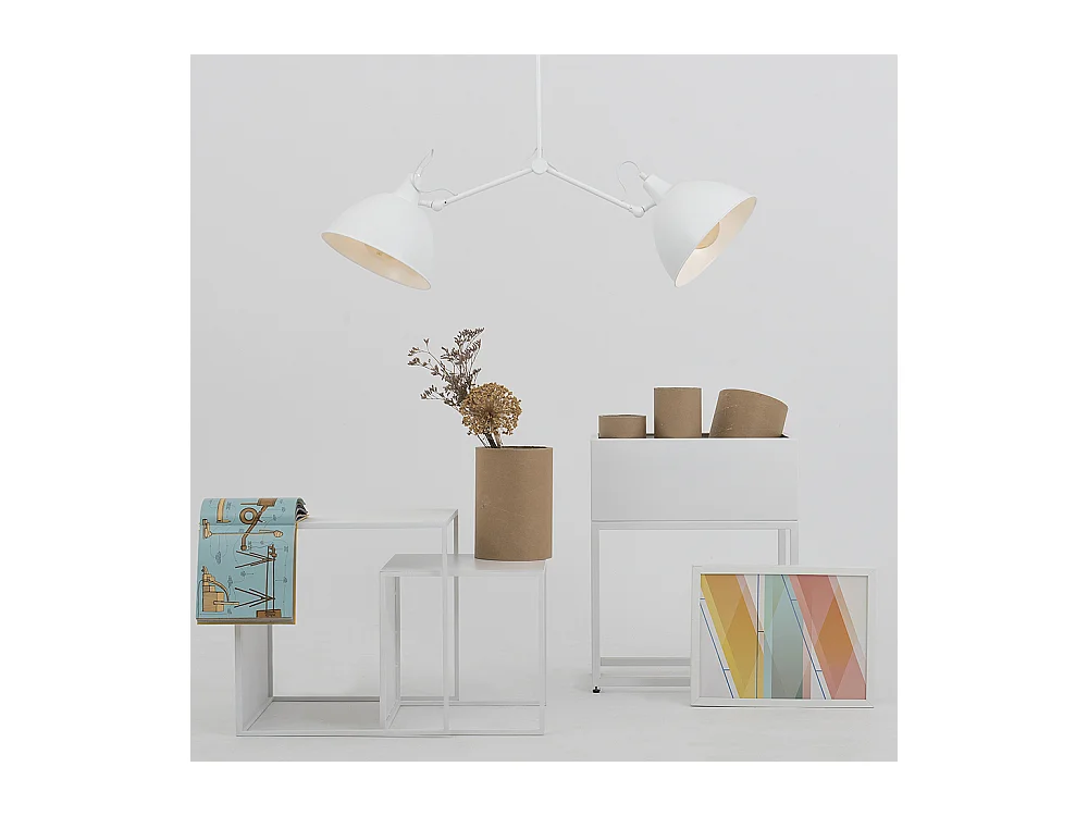 Lampe 1,04x1 m blanche Coben