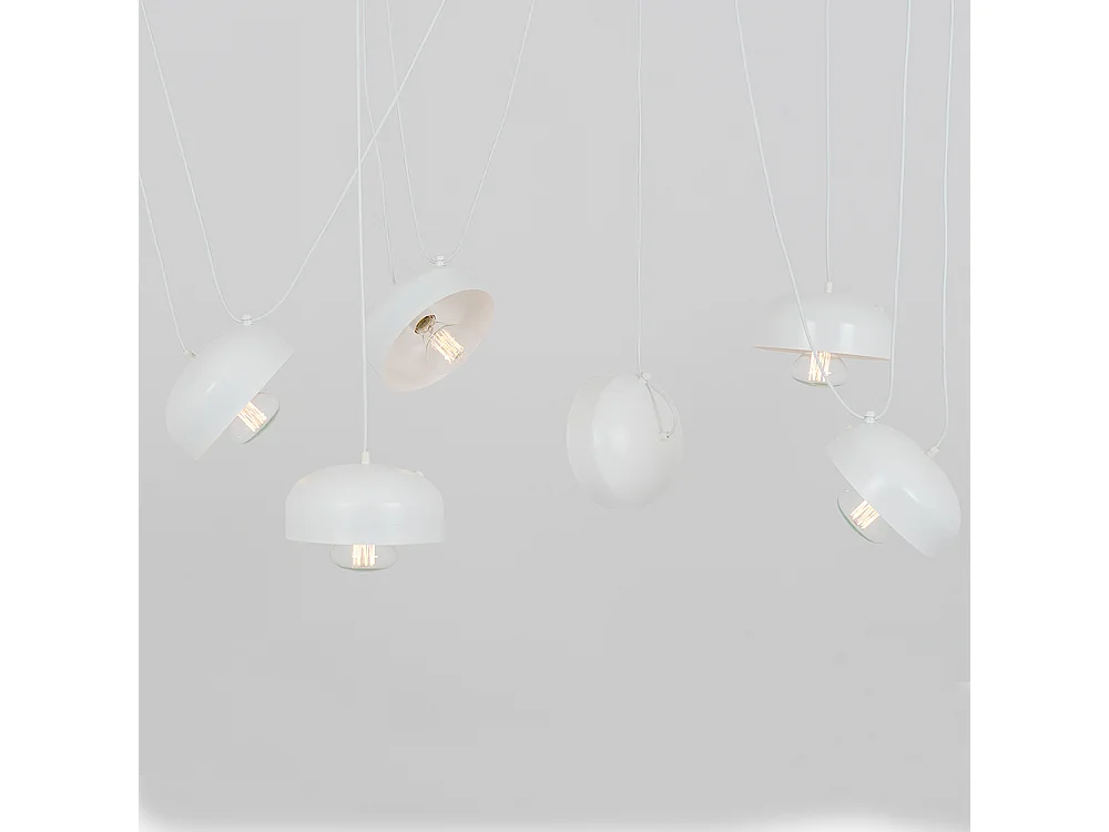 Lampe blanche Popo Flat L 6