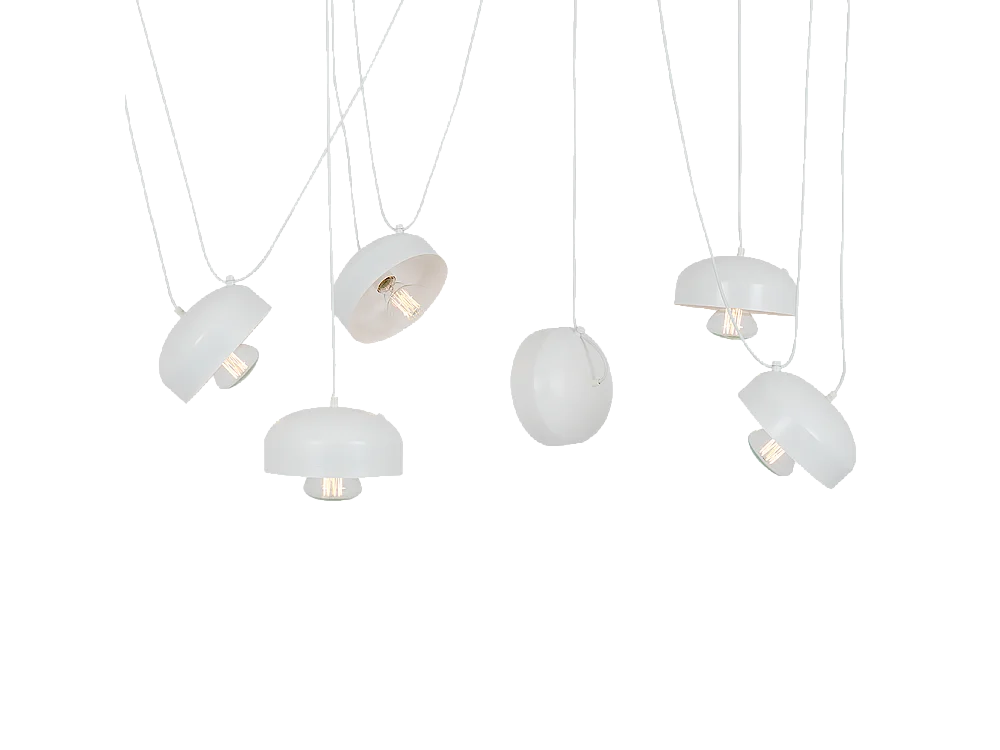 Lampe blanche Popo Flat L 6