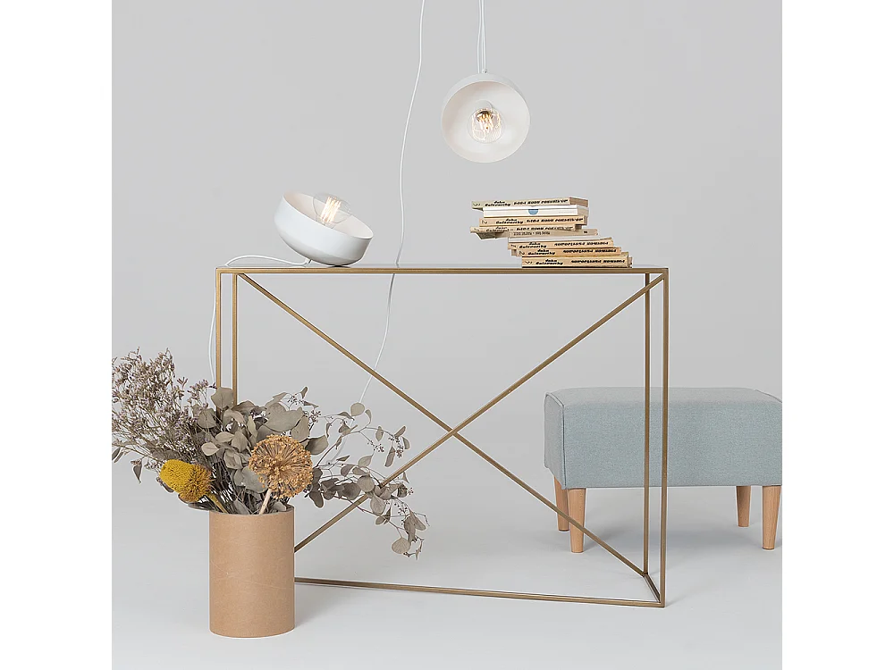 Lustre 0,12 m blanc popo plat 2