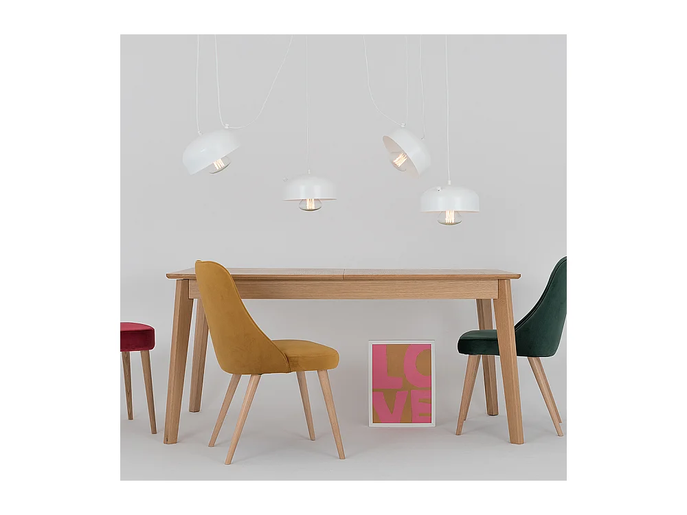 Lampe blanche Popo Flat L 4