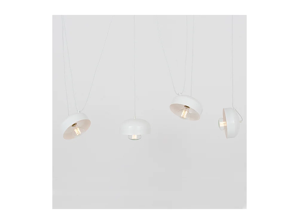 Lampe blanche Popo Flat L 4