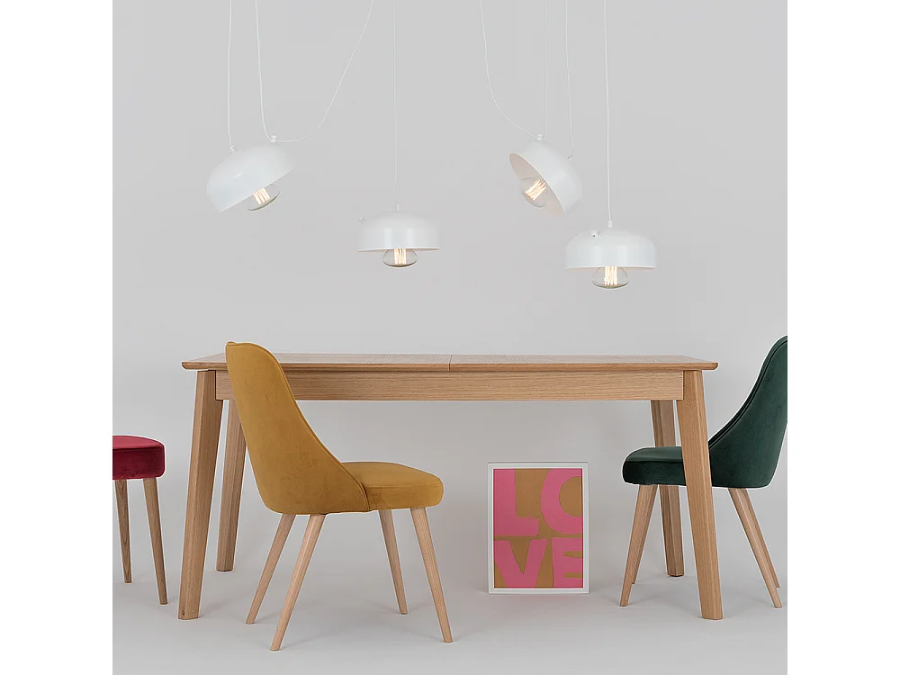 Lampe blanche Popo Flat L 4