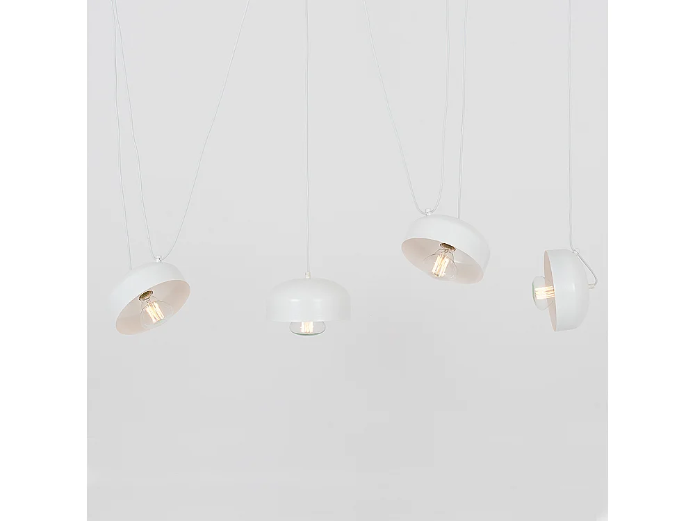 Lampe blanche Popo Flat L 4