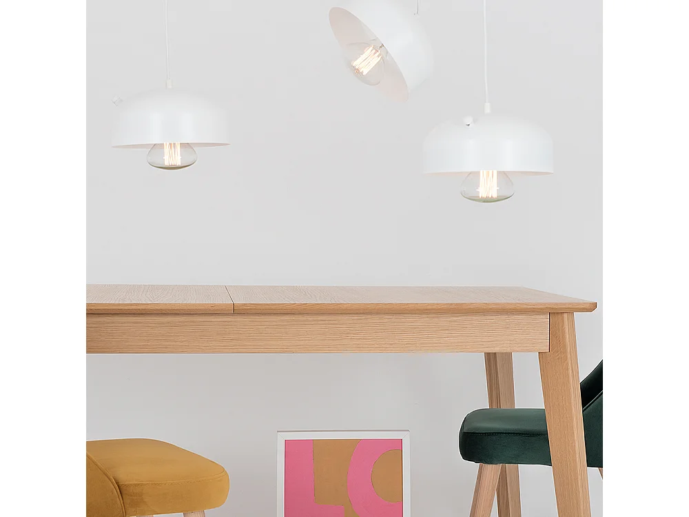 Lampe blanche Popo Flat L 4