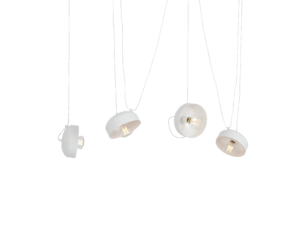 Lampe blanche Popo Flat L 4