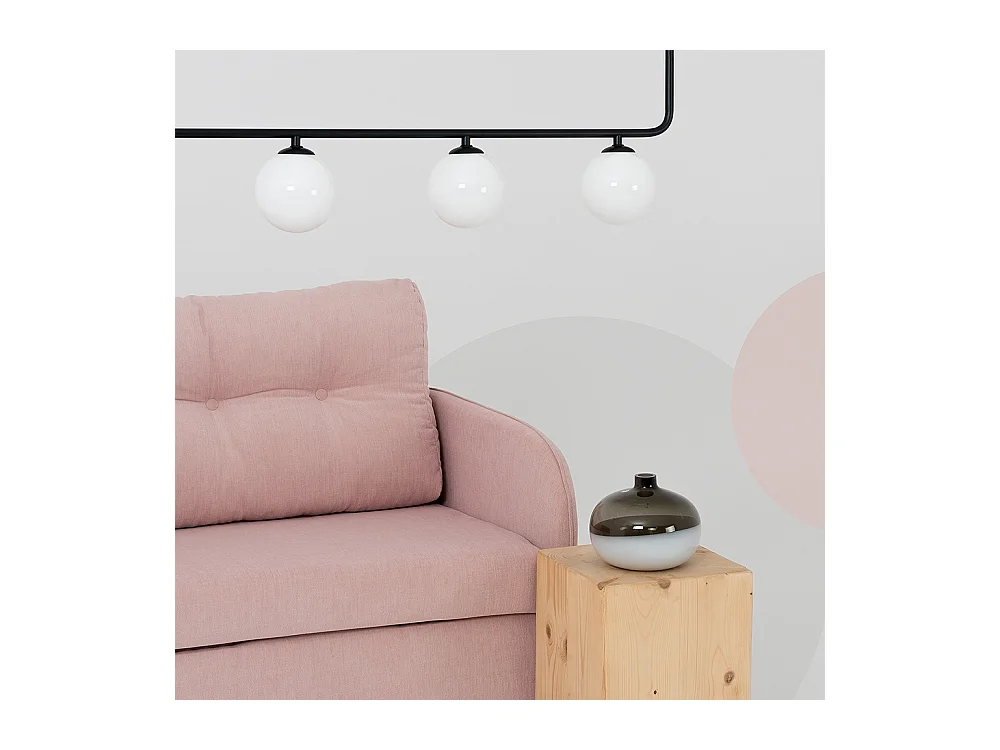 Lâmpada 1.42x0.33 m catkin preto