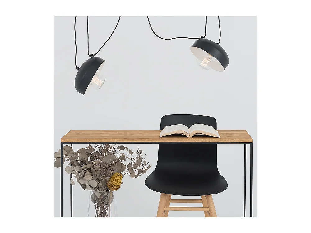 Lampe schwarz Popo flach 2