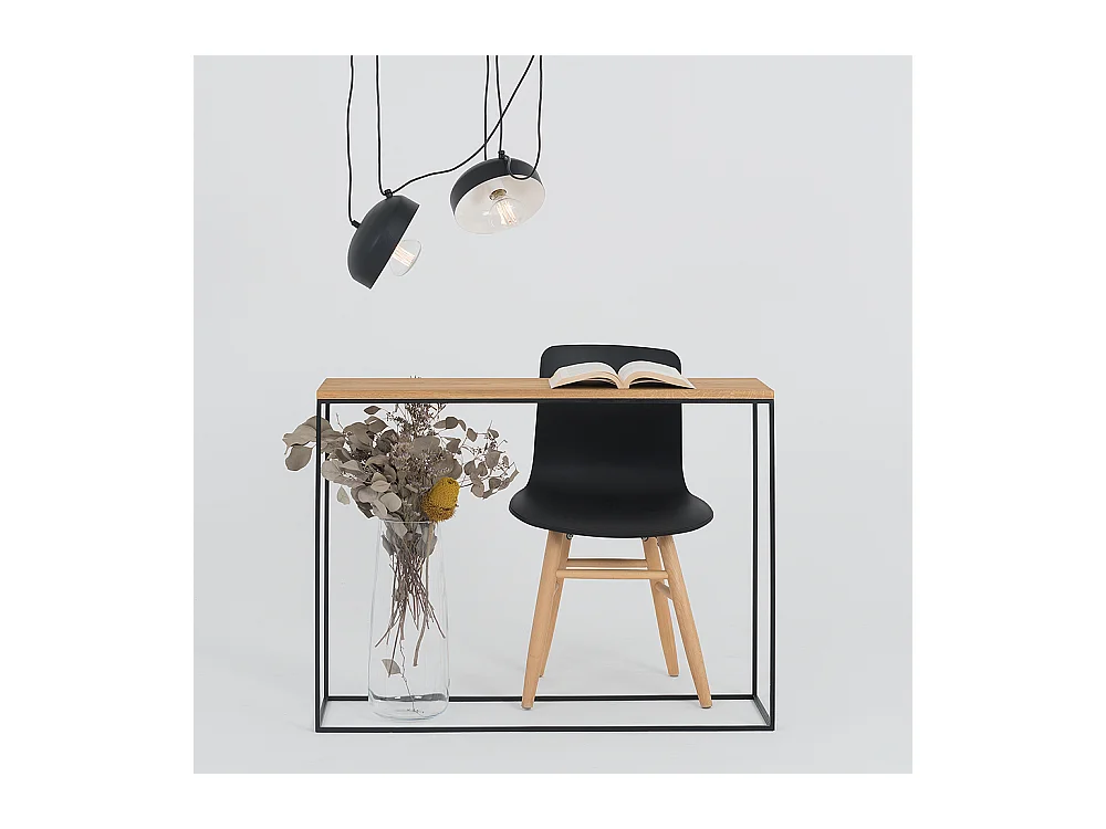 Lampe schwarz Popo flach 2