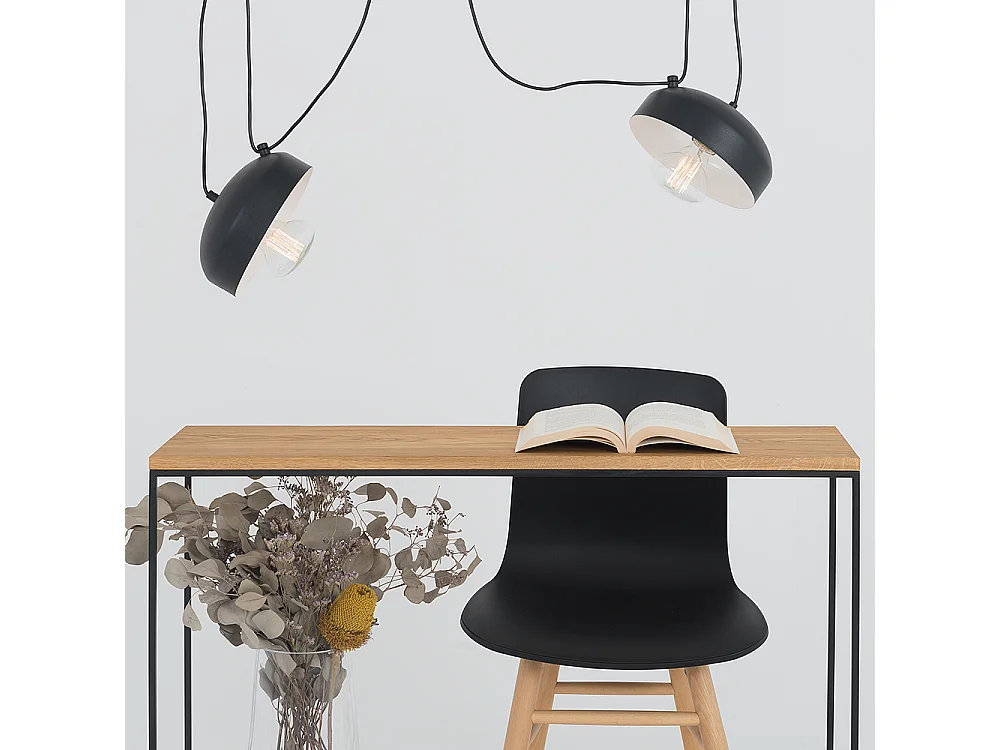 Lampe schwarz Popo flach 2