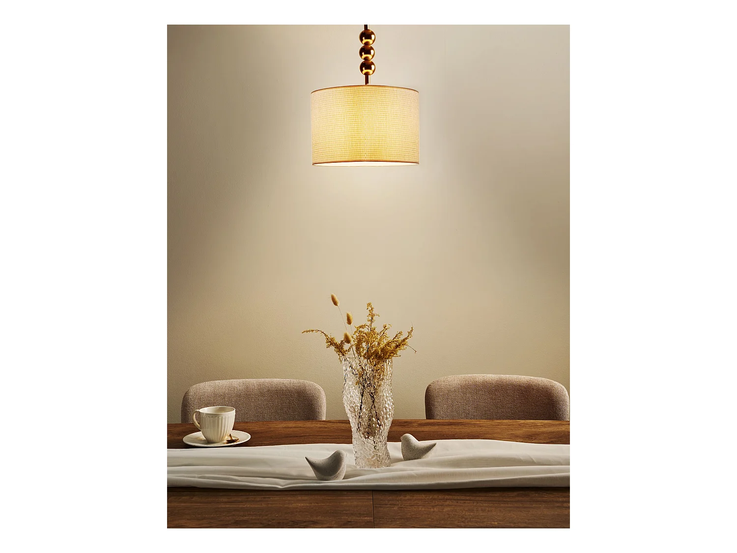 Lampe suspension LOKY Métal Laiton