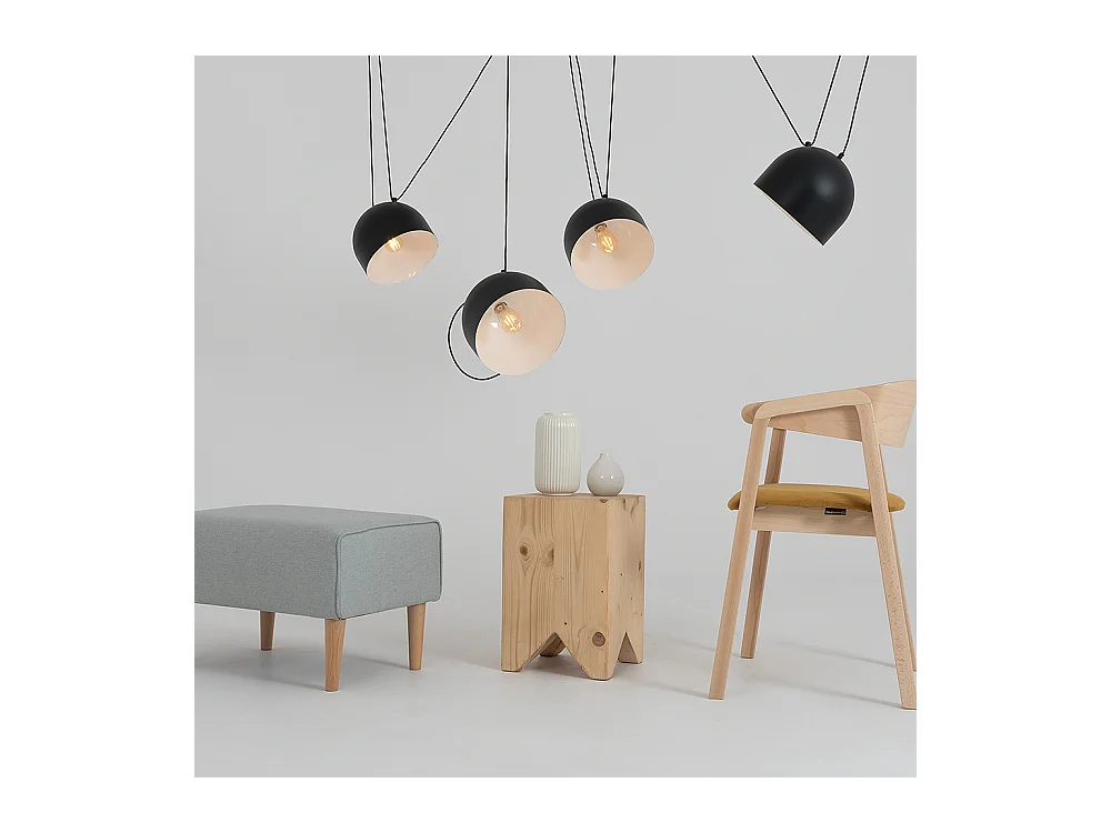 Lampe schwarz POPO L 4