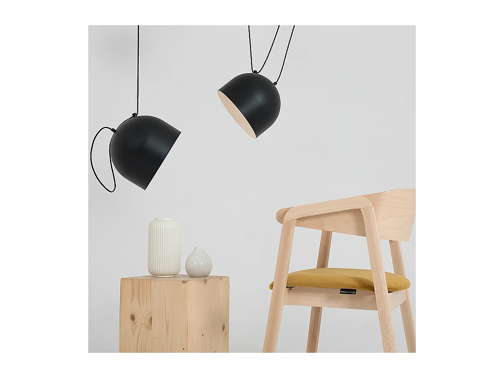 Lampe schwarz POPO L 4