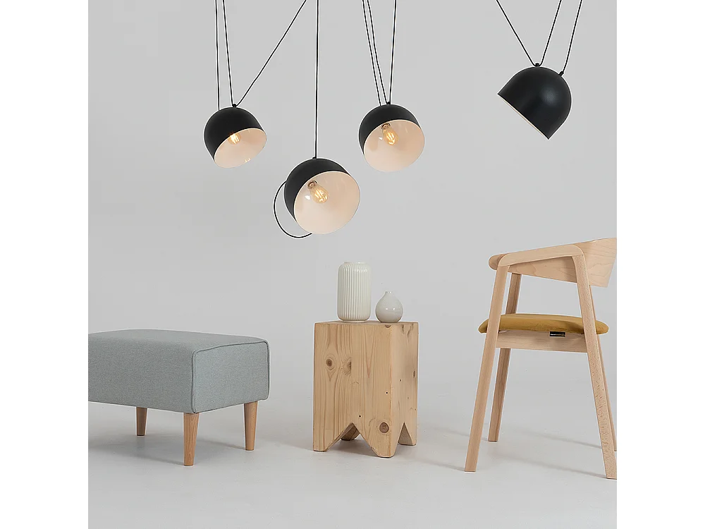 Lampe schwarz POPO L 4