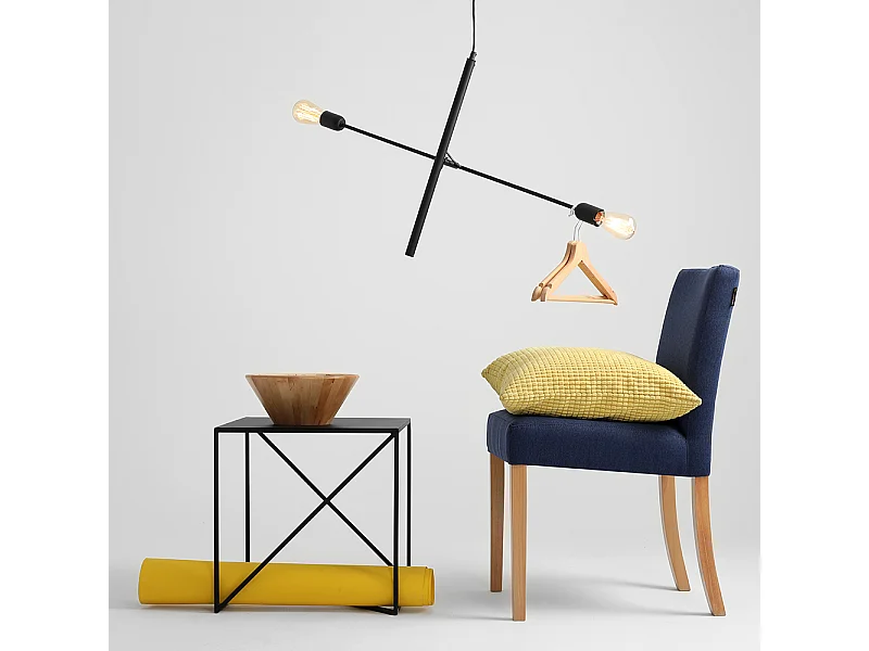 Lampada 0,9x0,5 m nera Twigo 2