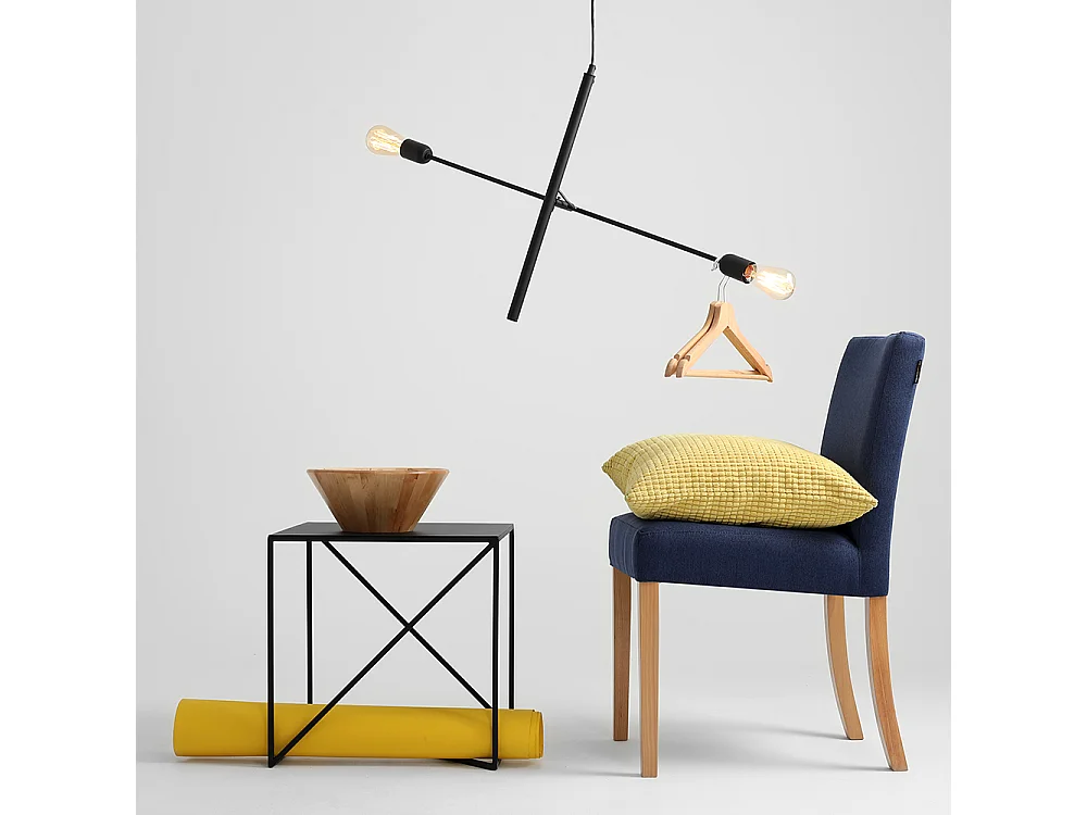 Lampe 0,9x0,5 m noire Twigo 2