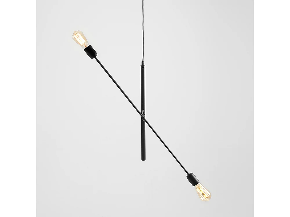 Lampe 0,9x0,5 m noire Twigo 2