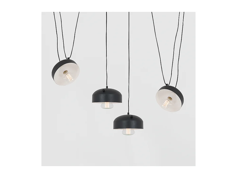 Lampe schwarz POPO FLAT L 4