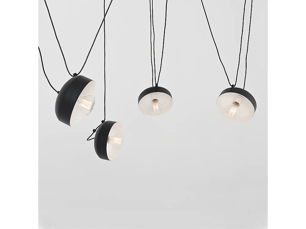 Lampe schwarz POPO FLAT L 4