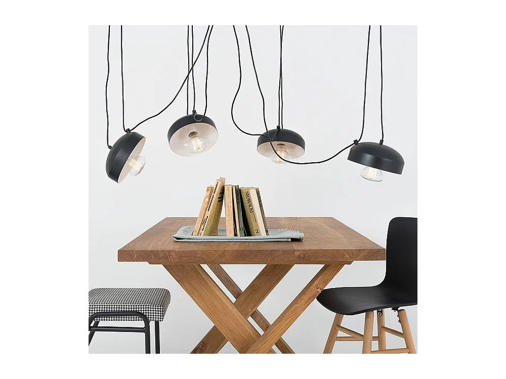 Lampada nera POPO FLAT 4