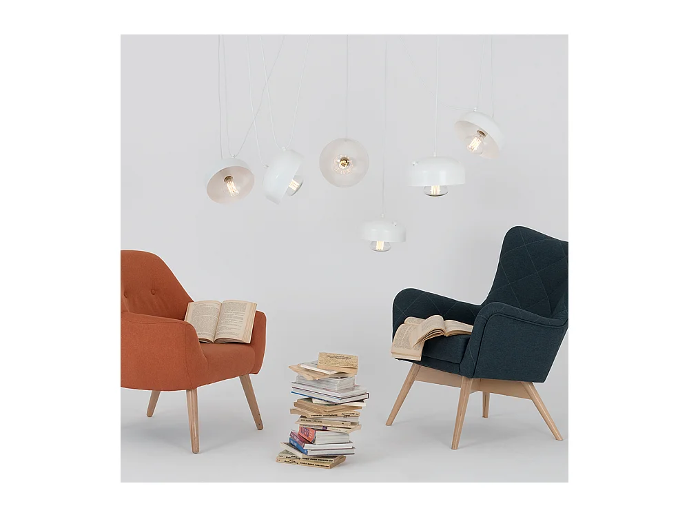 Lampe weiß POPO FLAT 6