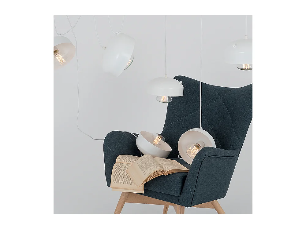 Lampe weiß POPO FLAT 6