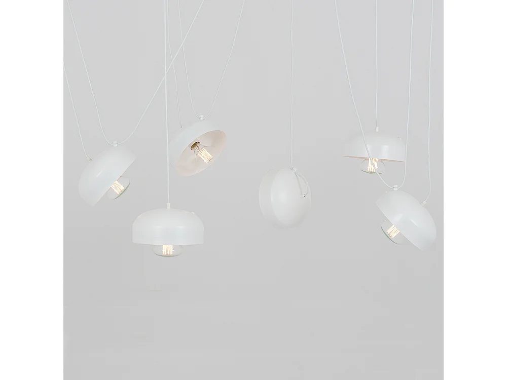 Lampe weiß POPO FLAT 6