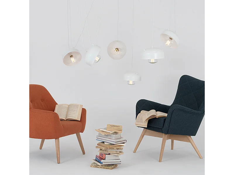 Lampada bianca POPO FLAT 6