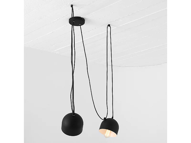 Suspensions POPO 2, noires, Ø 15 cm