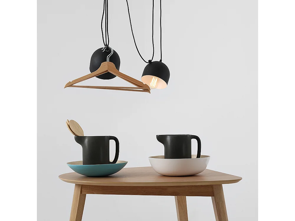 Suspensions POPO 2, noires, Ø 15 cm