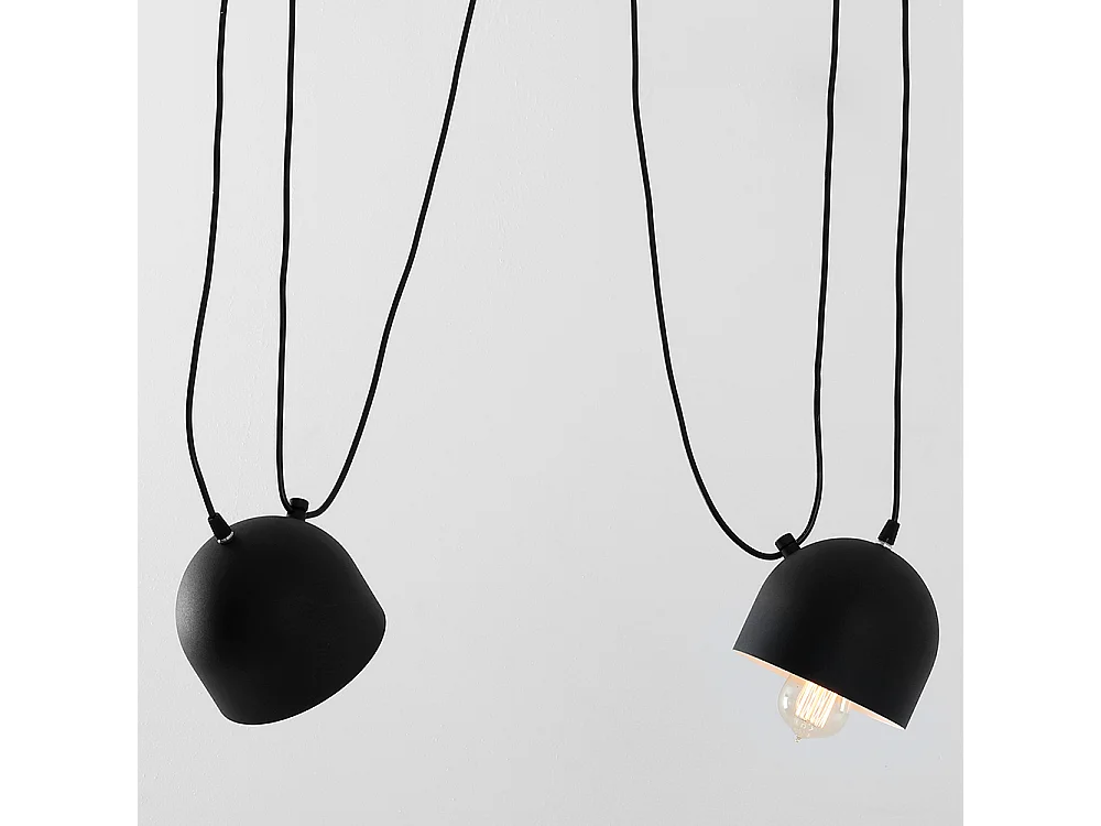 Suspensions POPO 2, noires, Ø 15 cm