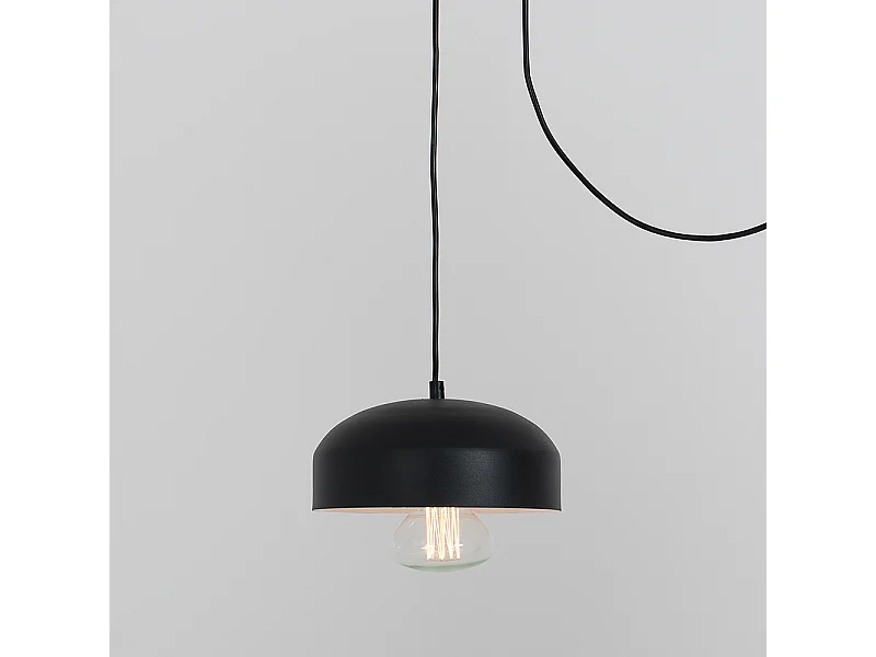 Lampe schwarz Popo Flach L 1