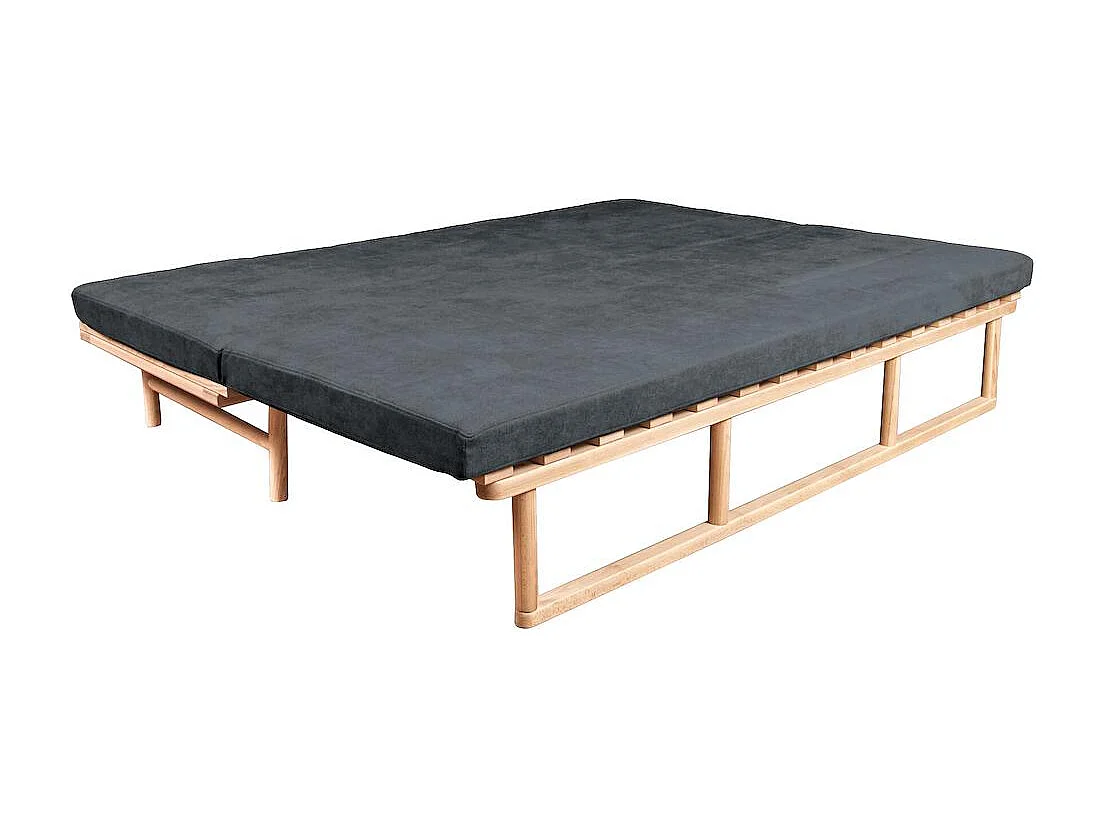 Tagesbett 201x74x70 cm Natur Graphit Le MAR
