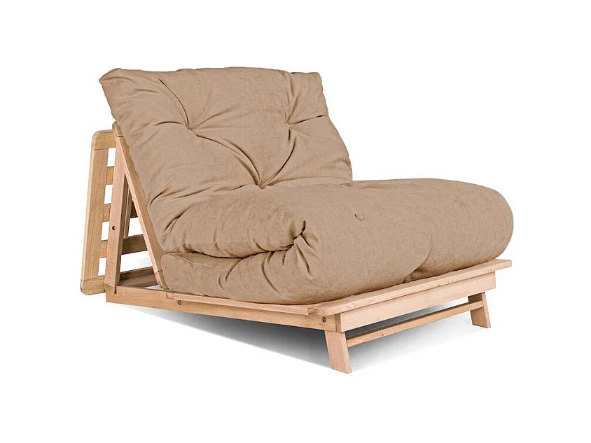 Futon-Sofa 90x115x80 cm beige Layti