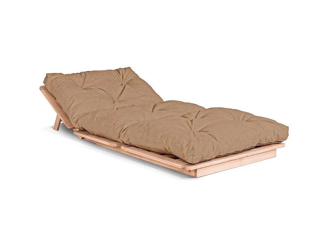 Futon-Sofa 90x115x80 cm beige Layti