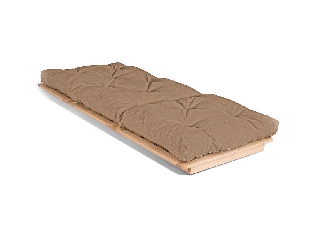 Futon-Sofa 90x115x80 cm beige Layti