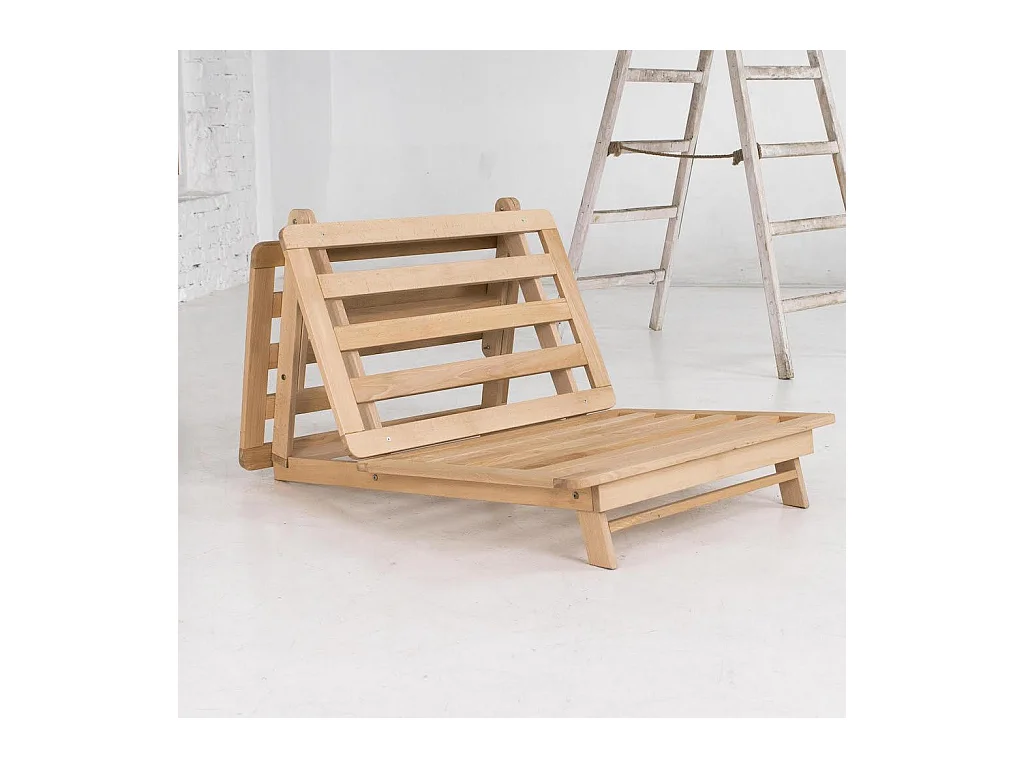 Futon-Sofa 90x115x80 cm beige Layti