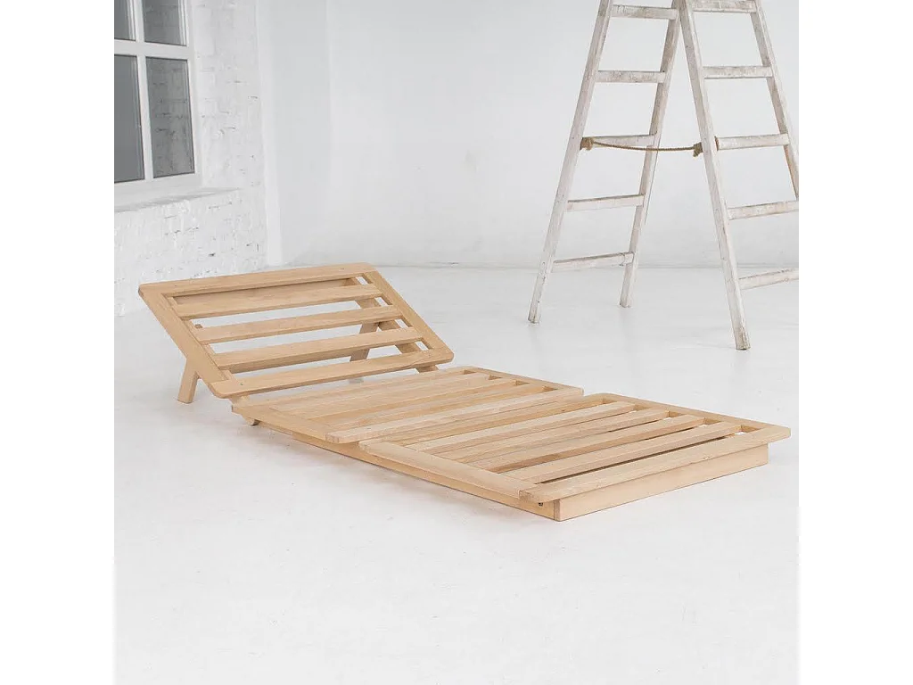 Futon-Sofa 90x115x80 cm beige Layti