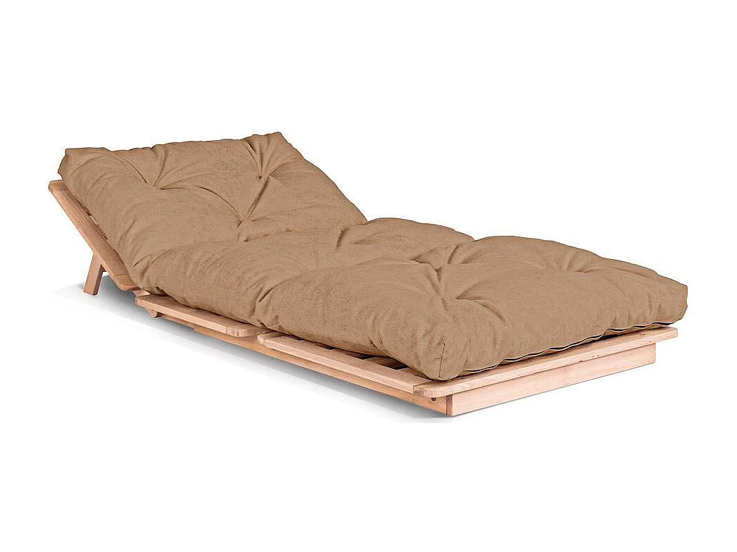 Futon-Sofa 90x115x80 cm beige Layti