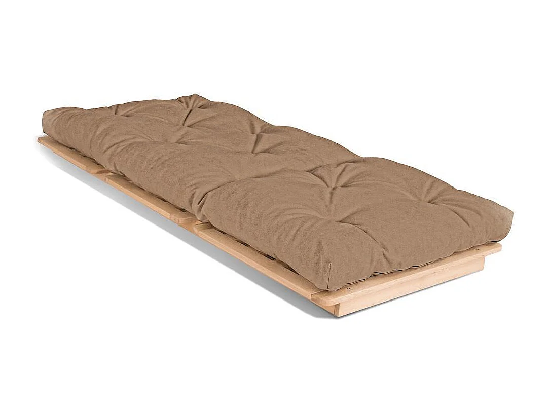 Futon-Sofa 90x115x80 cm beige Layti
