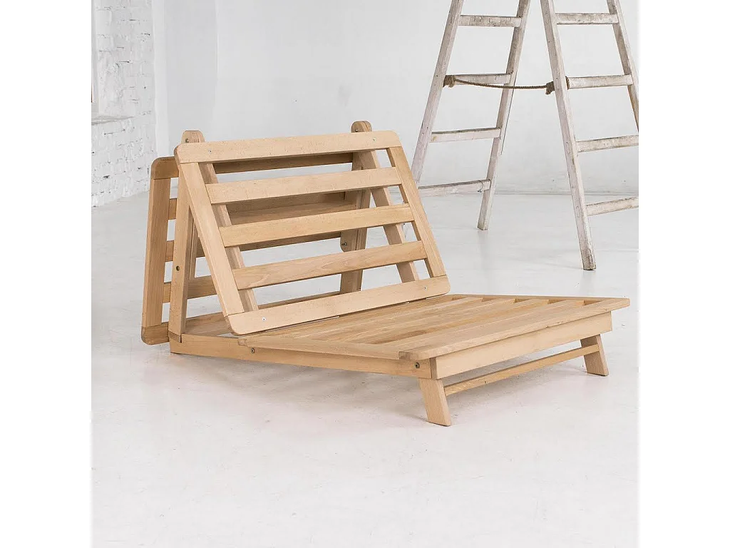 Futon-Sofa 90x115x80 cm beige Layti