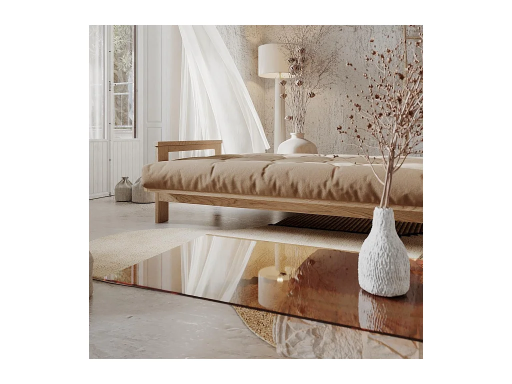 Schlafsofa 210x105x83 cm Beige Mexico