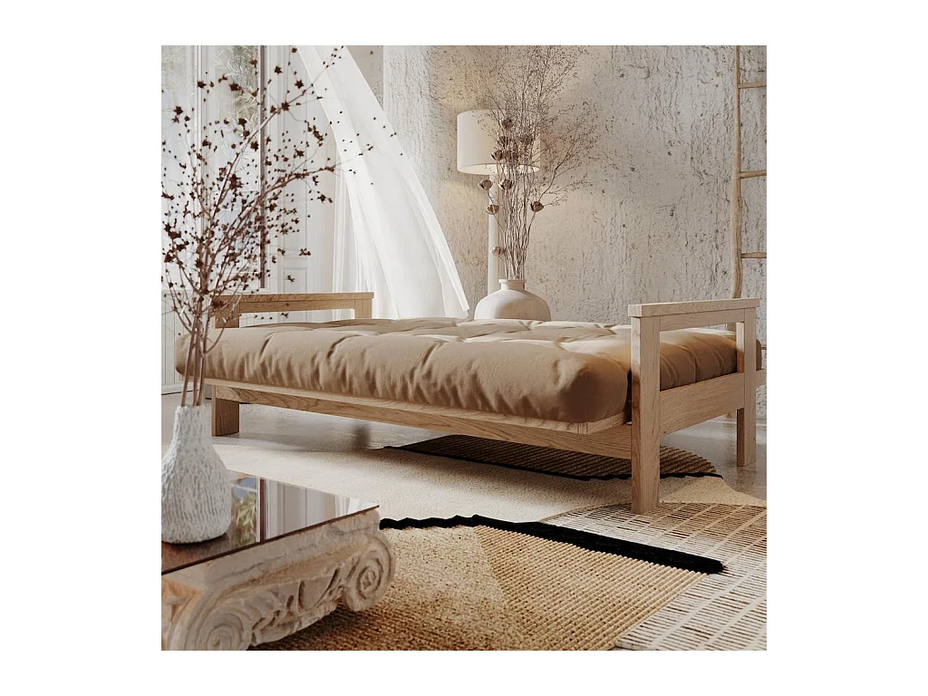 Schlafsofa 210x105x83 cm Beige Mexico